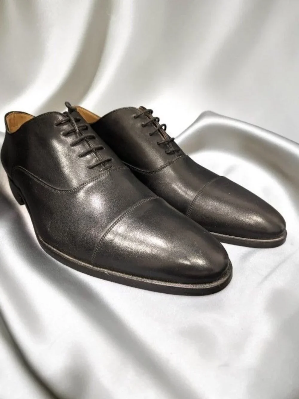 To Boot NY Adam Derrick Black Leather Derby Shoes Size 12D- Display Model !